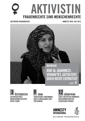 Nr 3/2012 - Netzwerk Frauenrechte - Amnesty International Österreich