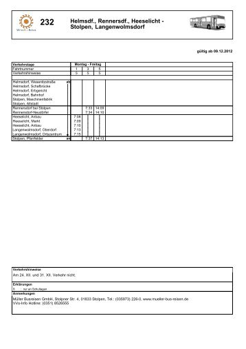 Helmsdorf – Dürrröhrsdorf / Langenwolmsdorf – Stolpen ... - OVPS