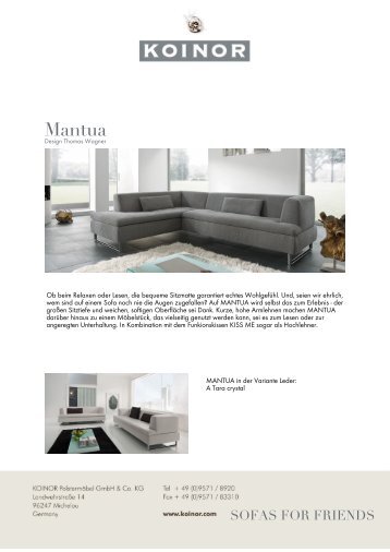 KOINOR - SOFAS FOR FRIENDS: Mantua