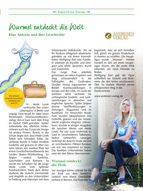 GreenLiner Magazin Sommer 2013