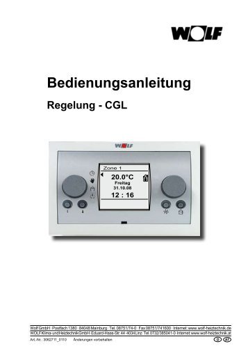 Bedienungsanleitung CGL