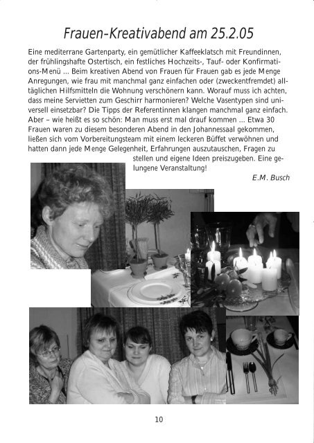 Gemeindebrief Juni 2005