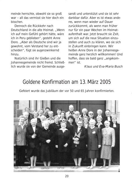 Gemeindebrief Juni 2005