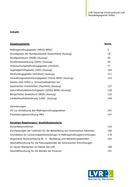 Zusammenfassung der rechtlichen Bestimmungen (PDF, 1,6 MB)