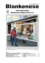 Informationsblatt Blankeneser Bürger-Verein e.V.