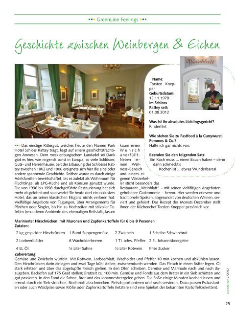 GreenLiner Magazin Herbst/Winter 2012/13