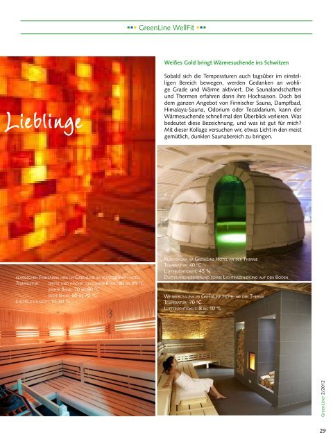 GreenLiner Magazin Herbst/Winter 2012/13