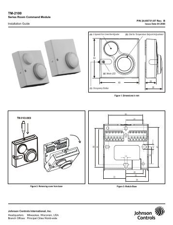 IS_24-85731-87 Rev. B_TM-2100_Rev. B_04 ... - Johnson Controls