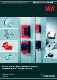 MOVITRANS® Projektierung - SEW Eurodrive