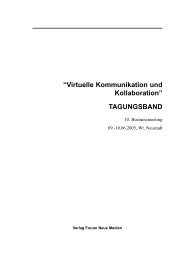 Virtuelle Kommunikation und Kollaboration - Universität Klagenfurt