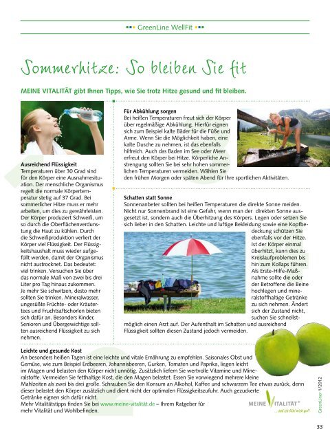 GreenLiner Magazin Sommer 2012