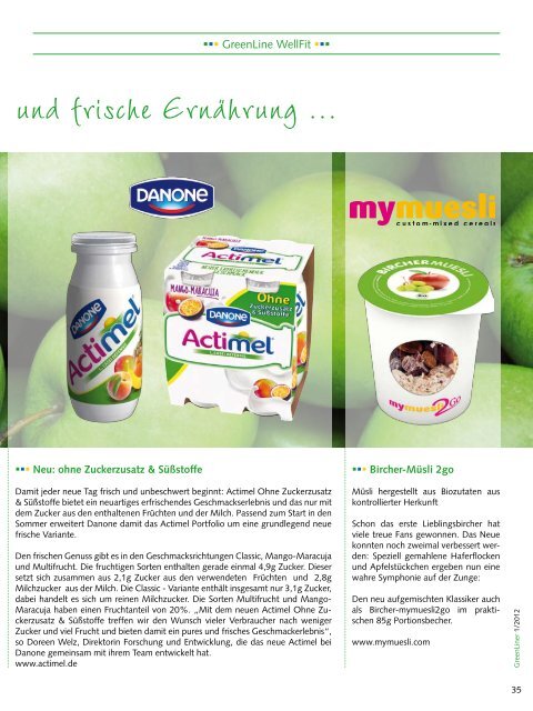 GreenLiner Magazin Sommer 2012