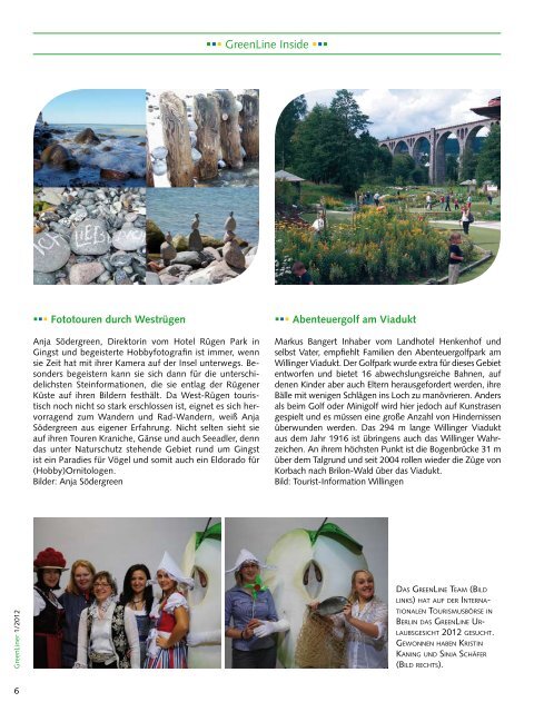 GreenLiner Magazin Sommer 2012