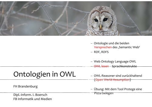 Ontologien in OWL