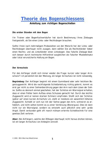 Theorie des Bogenschiessens.pdf - Bogensport-Rheinland