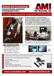 Das größte Produktportfolio weltweit für ... - Arc Machines, Inc.