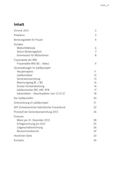 Jahresbericht 2012 (1.19 mb) - Katholischer Frauenbund Basel-Stadt