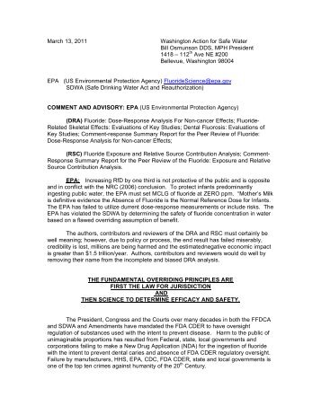 253 page letter to the EPA Washington office. - Washington Action ...