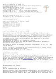 Breuß-Dorn Newsletter * August 2007 ... - Natural Spinal Care