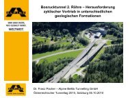 Bosrucktunnel 2. Röhre Herausforderung zyklischer ... - ita-aites.at