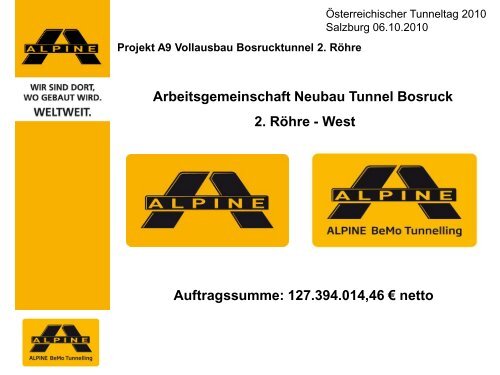 Bosrucktunnel 2. Röhre Herausforderung zyklischer ... - ita-aites.at