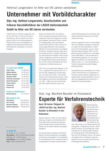 Download als PDF - LASCO Umformtechnik GmbH