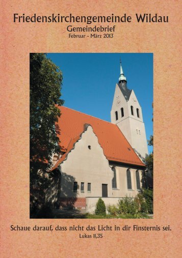 Februar/März - Friedenskirche Wildau