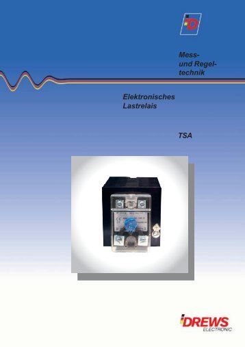 Drews Elektronisches Lastrelais TSA.pmd - Drews Electronic GmbH