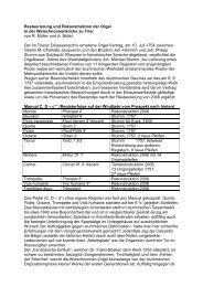 Restaurierungs - Bericht Orgel (PDF) - Trierer Orgelpunkt