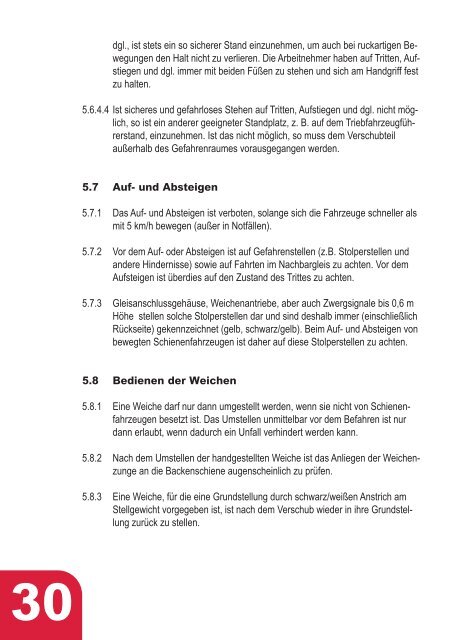 Betriebsvorschrift für Anschlussbahnen mit ... - Arbeitsinspektion