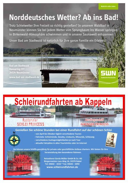 Gastgeber 2013 - Tourist-Information Nord-Ostsee-Kanal