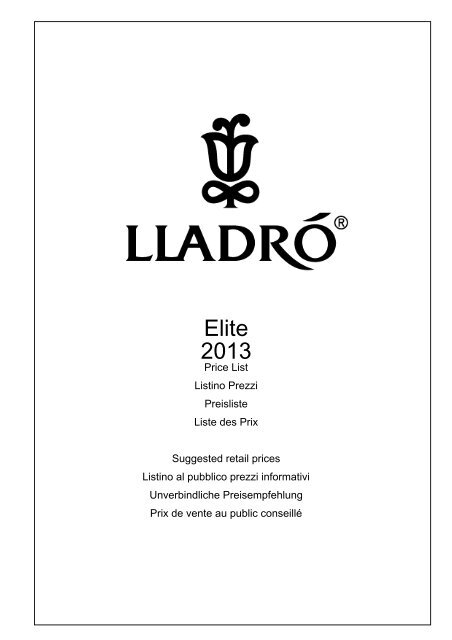 Elite 2013 - Lladró