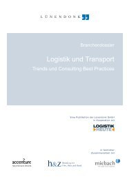 BranCHEndossiEr „LoGisTiK und TransPorT“ - Lünendonk-Shop