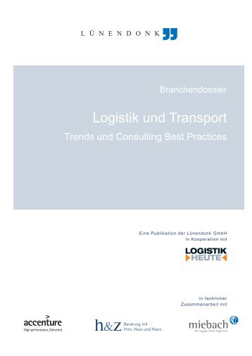 BranCHEndossiEr „LoGisTiK und TransPorT“ - Lünendonk-Shop