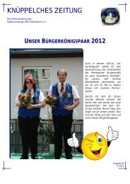 Knüppelches Zeitung 2-2012 - Spielmannszug 1902 Rheinbach