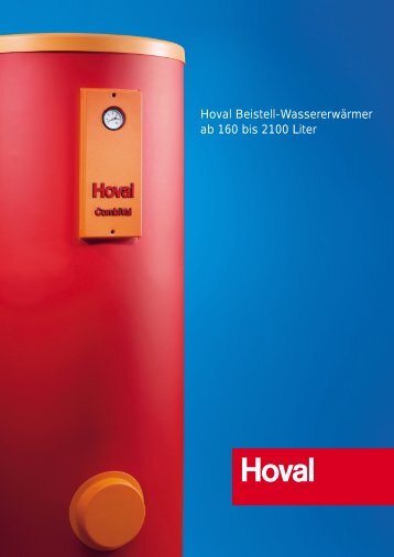 Hoval Beistell-Wassererwärmer ab 160 bis 2100 Liter