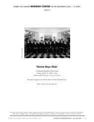 Vienna Boys Choir - Mondavi Center