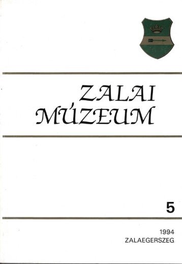 Zalai Múzeum 5. (Zalaegerszeg, 1994) - EPA