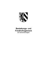 Bestattungs- und Friedhofreglement - Diegten