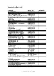 Inventarliste Elektrizität