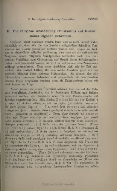 GCS 07 Eusebius Werke I. Vita Constantini, De laudibus Constantini ...