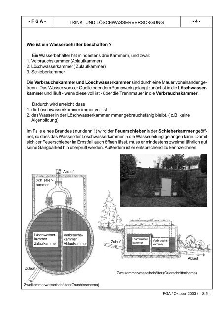 Trink- und Löschwasserversorgung 2003