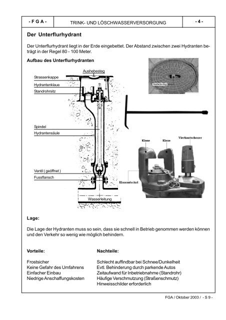 Trink- und Löschwasserversorgung 2003