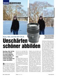 Unschärfen schöner abbilden - ColorFoto