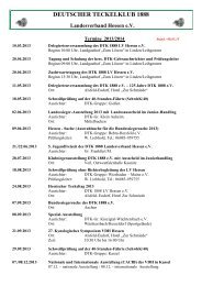 Deutscher Teckelklub 1888 e - DTK Landesverband Hessen e. V ...