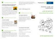 „Leih´mir dein Ohr“ Juli bis September 2013 - Hochschule Fulda
