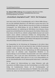 Dr. Helmut Müller-Enbergs, Deutschland, einig ... - Gedenkbibliothek