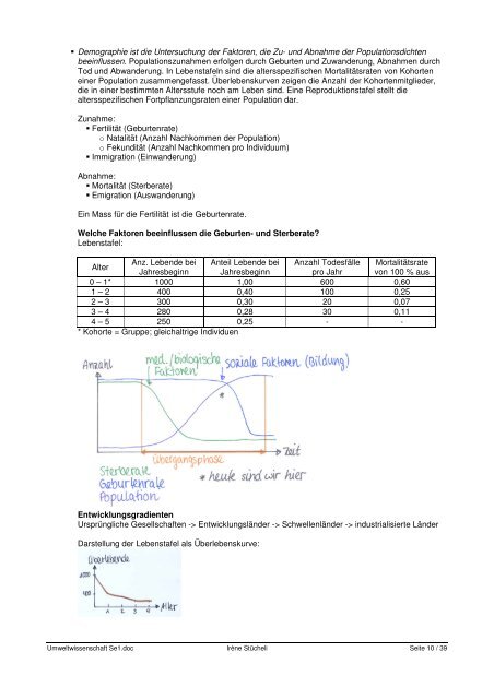 Umweltwissenschaft Se1