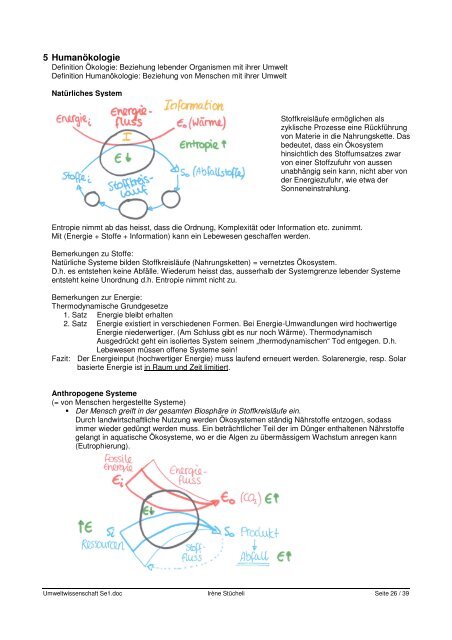 Umweltwissenschaft Se1