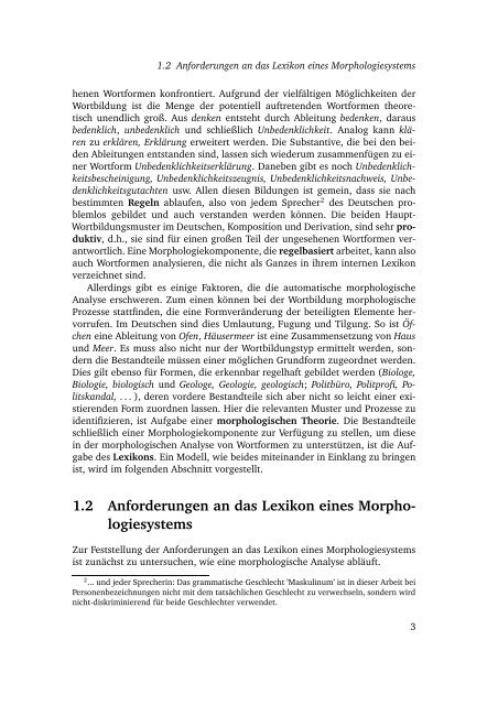 Ein Computerlinguistisches Lexikon als komplexes System